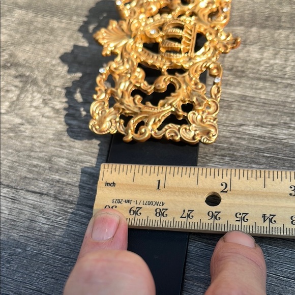 CAbi Black and Gold Baroque Belt - Picture 6 of 10